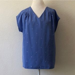 The outfitters by Lands end blue ring design top